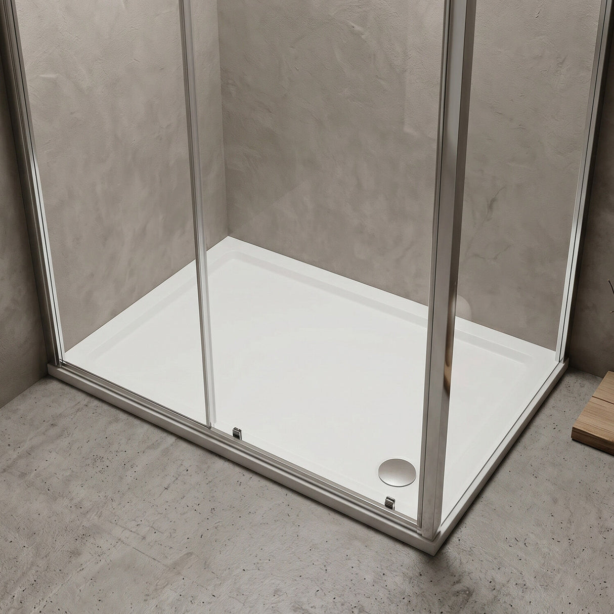 [BETSR019] Slip Resistant Slimline Rectangular Shower Tray - Choice of Size - Silo