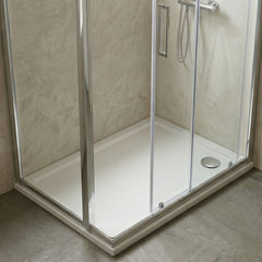 [BETSR021] Slip Resistant Slimline Rectangular Shower Tray - Choice of Size - Silo
