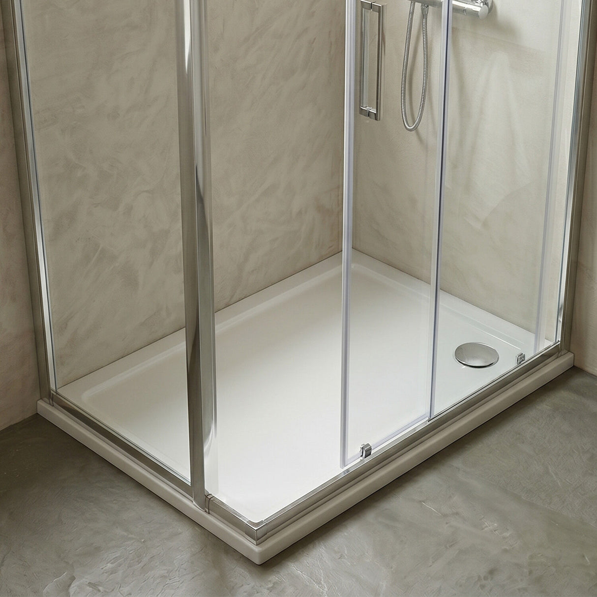 [BETSR022] Slip Resistant Slimline Rectangular Shower Tray - Choice of Size - Silo