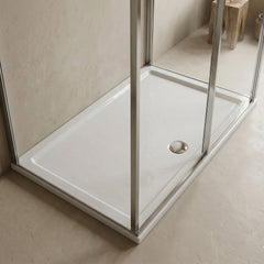 [BETSR028] Slip Resistant Slimline Rectangular Shower Tray - Choice of Size - Silo