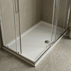 [BETSR042] Slip Resistant Slimline Rectangular Shower Tray - Choice of Size - Silo