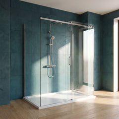 [BETSR053] 1600mm x 800mm Premium Slip Resistant Rectangular White Stone Resin Shower Tray - Easy Clean Finish by Balterley - Lifestyle 3