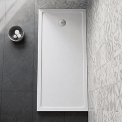 [BETSR060] 1700mm x 700mm Premium Slip Resistant Slimline Bath Replacement Tray- White - Lifestyle 2