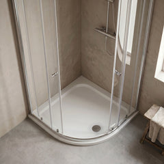 [BETSR106] Slip Resistant Slimline Quadrant Shower Tray - 800mm or 900mm - Silo