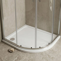 [BETSR109] Slip Resistant Slimline Offset Quadrant Shower Tray - Choice of Size and Orientation - Silo