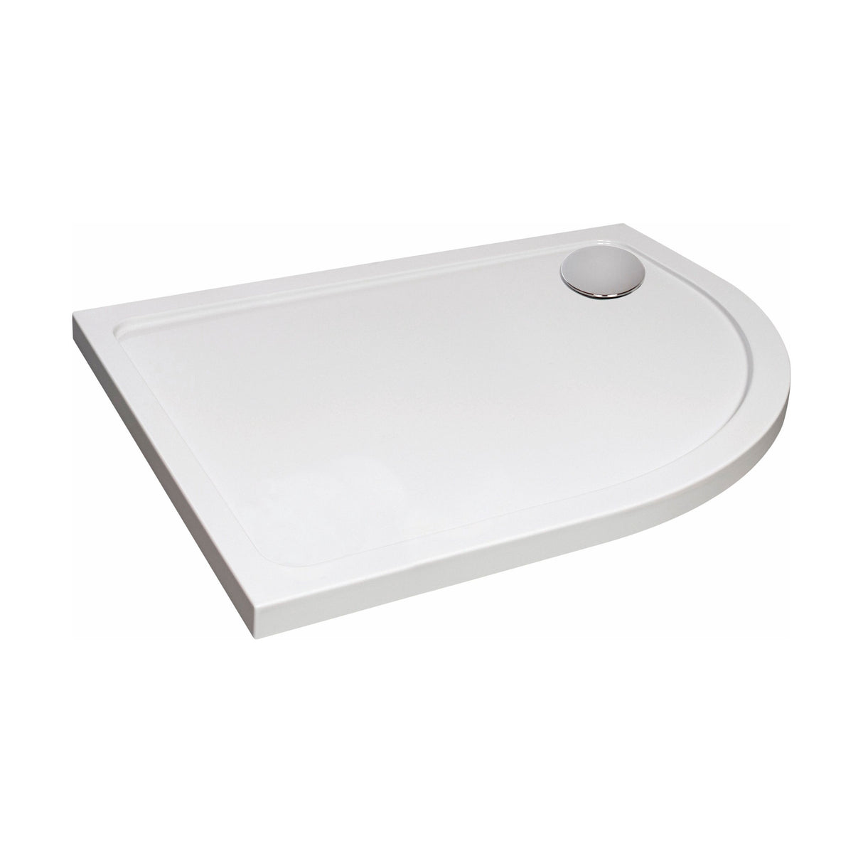 [BETTR91280QR] Bathroom Offset Quadrant Shower Tray - Choice of Size and Orientation - Cutout