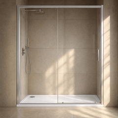 [BETTR91570] White Rectangular Stone Resin Premium Shower Tray with Corner Waste Position - Multiple Sizes Available - Silo