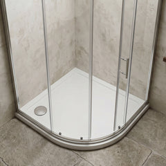 [BETTR99076QL] Bathroom Offset Quadrant Shower Tray - Choice of Size and Orientation - Silo