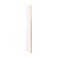 [BEWS18025BB] Balterley 8mm Toughened Safety Glass Wetroom Return Screen: 215mm x 1850mm, Brushed Brass - Cutout