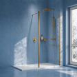 [BEWS18025BB] Drakelow 8mm Toughened Safety Glass Wetroom Return Screen, 215mm x 1850mm, Choice of Colour - Silo