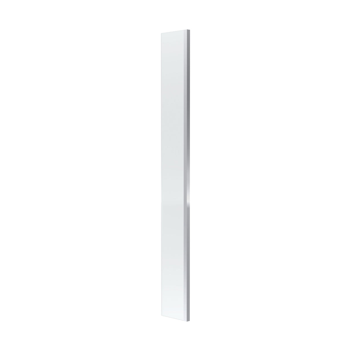 [BEWS18025] Balterley 8mm Toughened Safety Glass Wetroom Return Screen: 215mm x 1850mm, Polished Chrome - Cutout