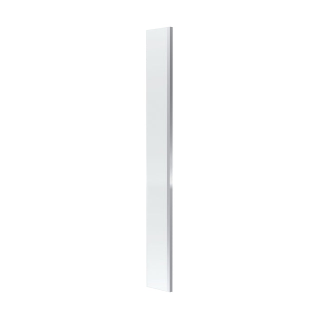 [BEWS18025] Balterley 8mm Toughened Safety Glass Wetroom Return Screen: 215mm x 1850mm, Polished Chrome - Cutout
