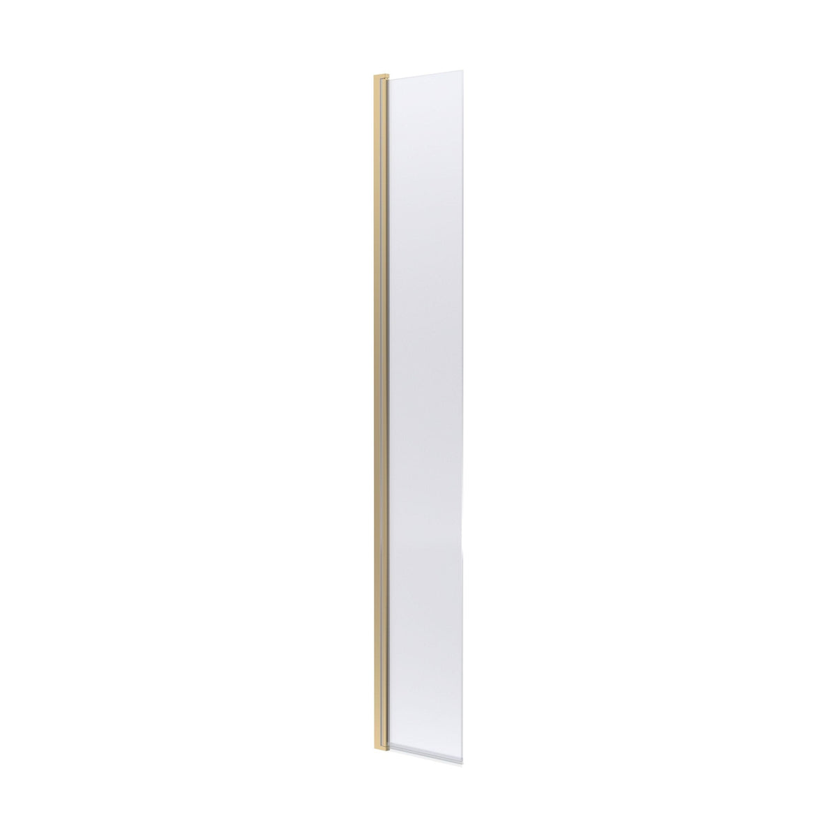 [BEWS18030CBB] 8mm Toughened Safety Glass Hinged Return Screen, 1850 x 300mm - Choice of Colour - Cutout