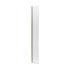 [BEWS18030CBB] 8mm Toughened Safety Glass Hinged Return Screen, 1850 x 300mm - Choice of Colour - Cutout