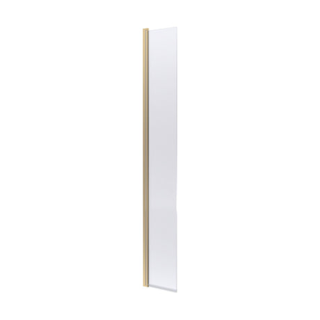 [BEWS18030CBB] 8mm Toughened Safety Glass Hinged Return Screen, 1850 x 300mm - Choice of Colour - Cutout