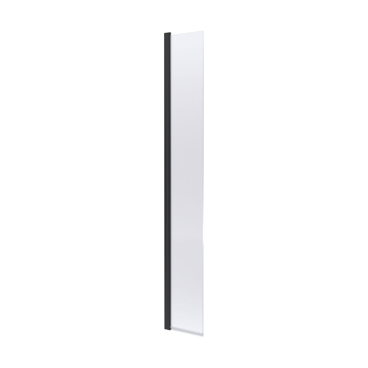 [BEWS18030CBP] 8mm Toughened Safety Glass Hinged Return Screen, 1850 x 300mm - Choice of Colour - Cutout