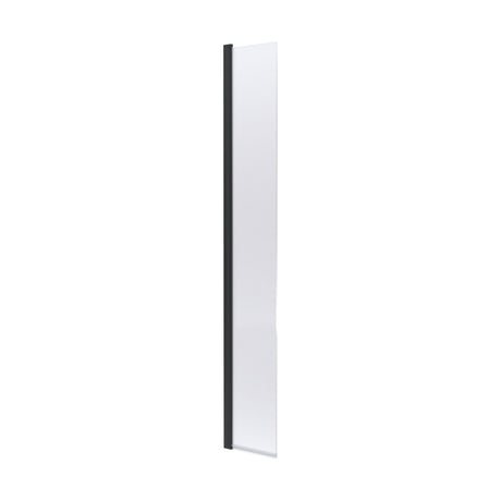 [BEWS18030CBP] 8mm Toughened Safety Glass Hinged Return Screen, 1850 x 300mm - Choice of Colour - Cutout