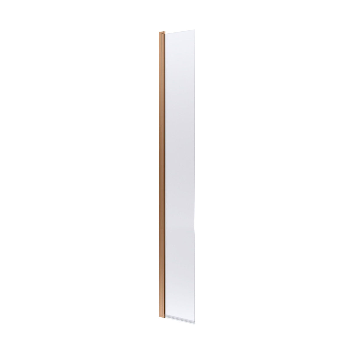 [BEWS18030CBZ] 8mm Toughened Safety Glass Hinged Return Screen, 1850 x 300mm - Choice of Colour - Cutout