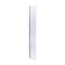 [BEWS18030C] 8mm Toughened Safety Glass Hinged Return Screen, 1850 x 300mm - Choice of Colour - Cutout