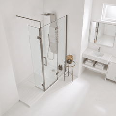 [BEWS18030GM] 300x1850mm Wetroom Swing Screen - Lifestyle 2