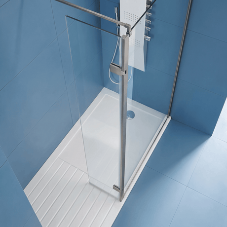 [BEWS18030GM] 300x1850mm Wetroom Swing Screen - Silo
