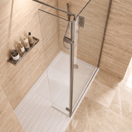 [BEWS18030GM] 300x1850mm Wetroom Swing Screen - Silo