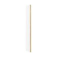 [BEWSBB250] Balterley Contemporary Bathroom 8mm Glass Wetroom Return Screen with Brass Profile, Brushed Brass, 1950 x 28 x 215mm - Cutout