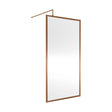 [BEWSFBZ1810] Balterley Framed Wetroom Screen, 1000mm, Brushed Bronze - Cutout