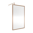 [BEWSFBZ1812] Balterley Framed Wetroom Screen, 1200mm, Brushed Bronze - Cutout