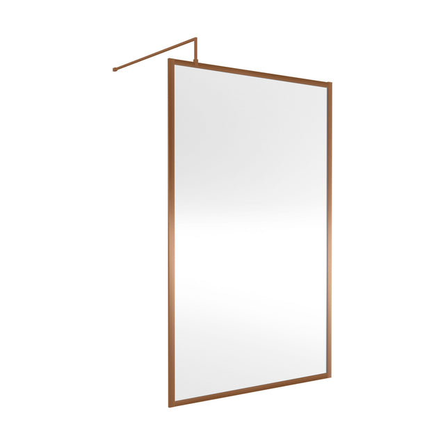 [BEWSFBZ1812] Balterley Framed Wetroom Screen, 1200mm, Brushed Bronze - Cutout
