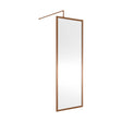 [BEWSFBZ1870] Balterley Framed Wetroom Screen, 700mm, Brushed Bronze - Cutout