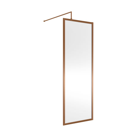 [BEWSFBZ1870] Balterley Framed Wetroom Screen, 700mm, Brushed Bronze - Cutout