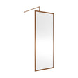 [BEWSFBZ1876] Balterley Framed Wetroom Screen, 760mm, Brushed Bronze - Cutout