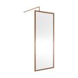 [BEWSFBZ1880] Balterley Framed Wetroom Screen, 800mm, Brushed Bronze - Cutout