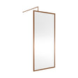 [BEWSFBZ1890] Balterley Framed Wetroom Screen, 900mm, Brushed Bronze - Cutout