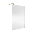 [BEWSSCBZ014] Balterley Wetroom Screen with Support Bar, 1400mm, Brushed Bronze - Cutout