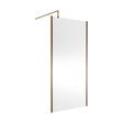 [BEWSSCOBZ10] Balterley Framed Wetroom Screen, 1000mm, Brushed Bronze - Cutout