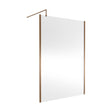 [BEWSSCOBZ14] Balterley Framed Wetroom Screen, 1400mm, Brushed Bronze - Cutout