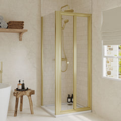 [BEZET050] Almington Bi-Fold Shower Door, Side Panel and Shower Tray - Choice of Size and Finish - Lifestyle 2