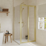 Bi-Fold Shower Door, Side Panel and Shower Tray - Choice of Size and Finish
