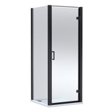 8mm Toughened Safety Glass Hinged Shower Door, Side Panel and Shower Slip Resistant Tray - Choice of Size and Finish