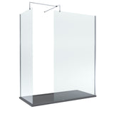 8mm Glass Walk In Wetroom Screens and Shower Tray - Choice of Size and Finish