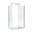 [BEZW185002GM] Balterley Walk-In Wetroom Bundle with Tray and Waste, 1200x800mm, Gunmetal - Cutout