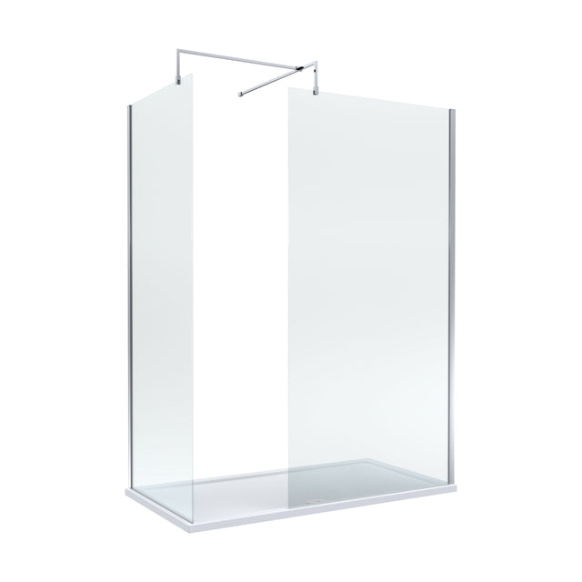 [BEZW185007] Balterley Walk-In Wetroom Bundle with Tray and Waste, 1600x700mm, Chrome - Cutout