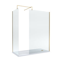 [BEZW185011BB] Balterley Walk-In Wetroom Bundle with Tray and Waste, 1700x700mm, Choice of Colour - Cutout