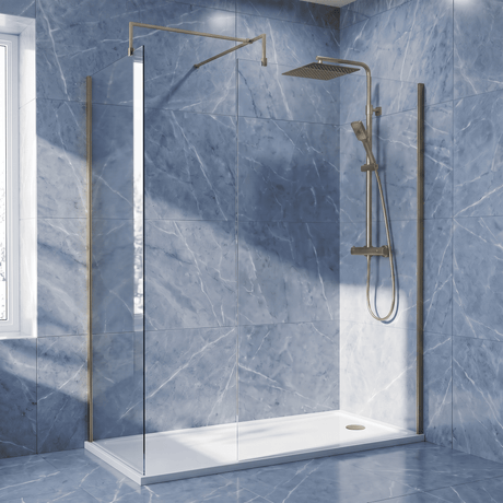 [BEZW185011BB] Balterley Walk-In Wetroom Bundle with Tray and Waste, 1700x700mm, Choice of Colour - Silo