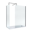 [BEZW185011MB] Balterley Walk-In Wetroom Bundle with Tray and Waste, 1700x700mm, Matt Black - Cutout