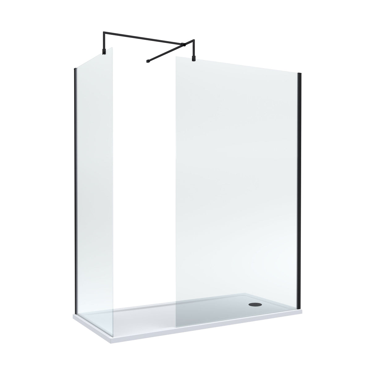 [BEZW185011MB] Balterley Walk-In Wetroom Bundle with Tray and Waste, 1700x700mm, Choice of Colour - Cutout
