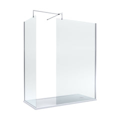 [BEZW185011] Balterley Walk-In Wetroom Bundle with Tray and Waste, 1700x700mm, Choice of Colour - Cutout