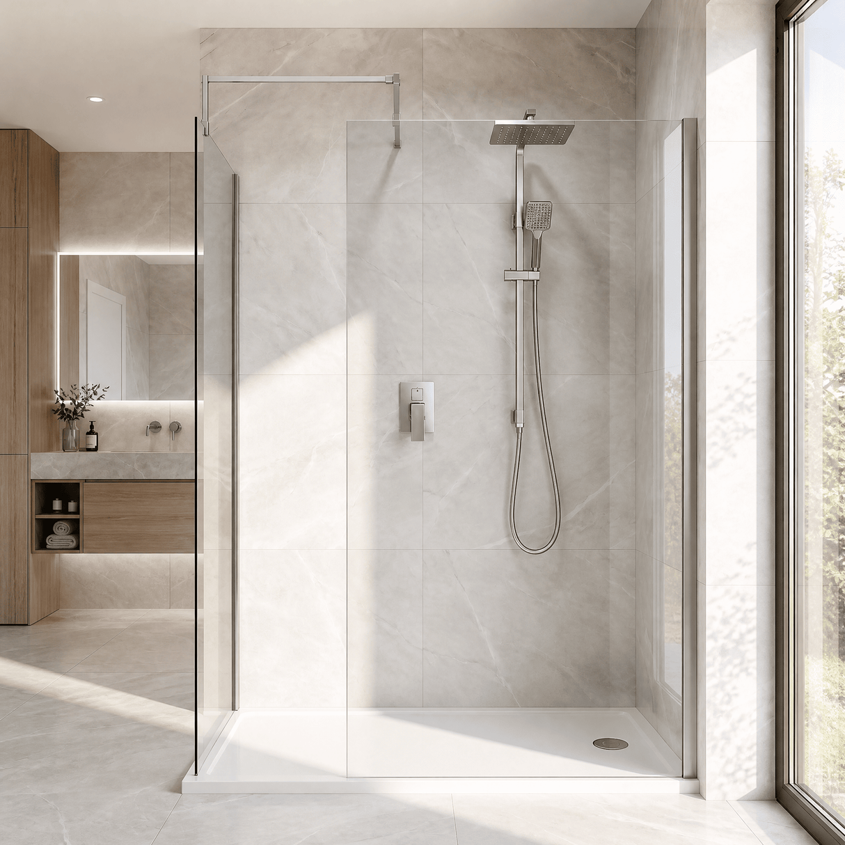 [BEZW185011] Balterley Walk-In Wetroom Bundle with Tray and Waste, 1700x700mm, Choice of Colour